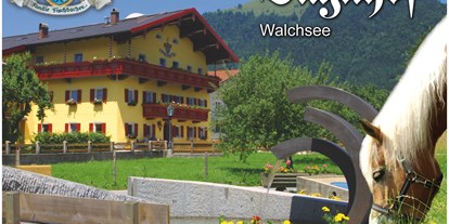 Hundehotel - Hund im Restaurant erlaubt - Tiroler Unterland - Familien- und hundefreundlicher Reiterhof in Walchsee/Tirol - Reitanlage & Ferienwohnungen Dagnhof
