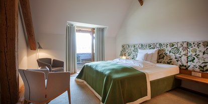 Hundehotel - Umgebungsschwerpunkt: Berg - Steiermark - Schlafzimmer der Maisonette Suite - Hotel G´Schlössl Murtal