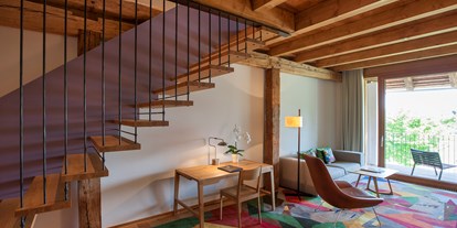 Hundehotel - Preisniveau: moderat - Steiermark - Wohnzimmer der Maisonette Suite - Hotel G´Schlössl Murtal