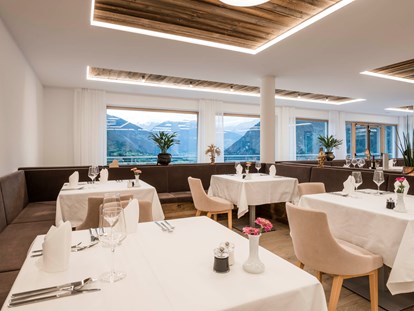 Hundehotel - barrierefrei - Trentino-Südtirol - Im Restaurant - Tuberis Nature & Spa Resort