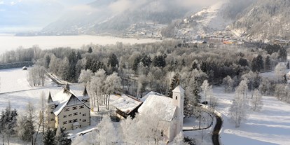 Hundehotel - Umgebungsschwerpunkt: am Land - Pinzgau - Schloss Prielau im Winter - Hotel Schloss Prielau