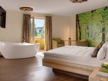 Hundehotel - Umgebungsschwerpunkt: Berg - Bayern - Die neuen Suiten bieten Raum für luxuriöse Aufenthalte. Suite Buche - Hotel der Bäume