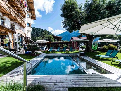 Hundehotel - Pools: Außenpool nicht beheizt - Alpenhotel Tyrol - 4* Adults Only Hotel am Achensee
