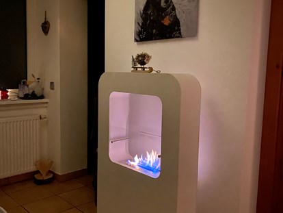Hundehotel - Unterkunftsart: Chalets - Österreich - In der Ferienwohnung gibt es auch eine schöne Feuerstelle - Naturforsthaus 