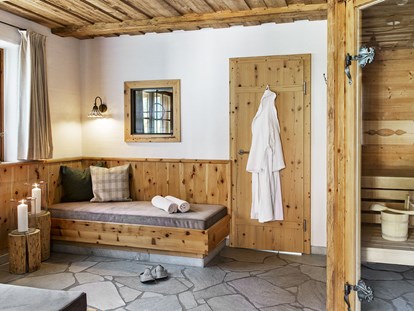 Hundehotel - Umgebungsschwerpunkt: am Land - Österreich - Sauna im Chalet - Feriendorf Holzleb'n