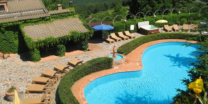 Hundehotel - Pools: Außenpool nicht beheizt - Pool - Hotel Rifugio Prategiano Maremma Toskana