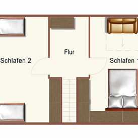 Ferienhaus mit Hund: Der Fuchsbau - Blockhaus 2