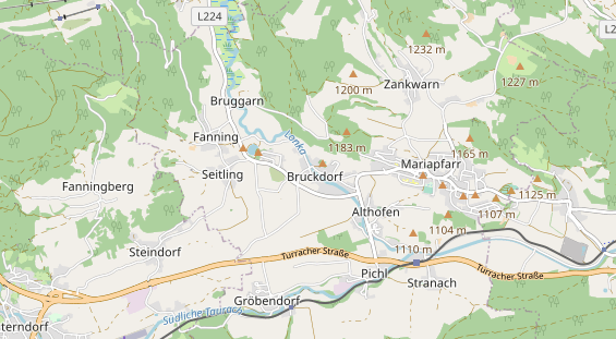 Hundehotel auf Karte