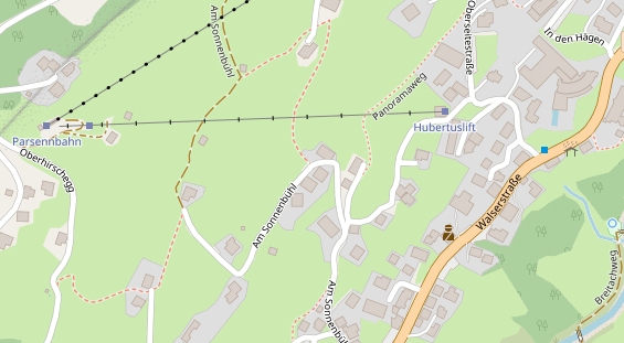 Hundehotel auf Satellitenbild