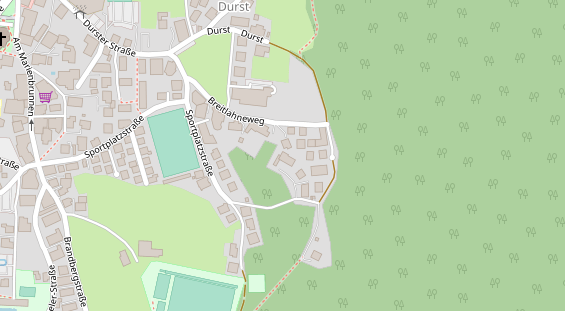 Hundehotel auf Satellitenbild