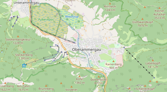 Hundehotel auf Karte