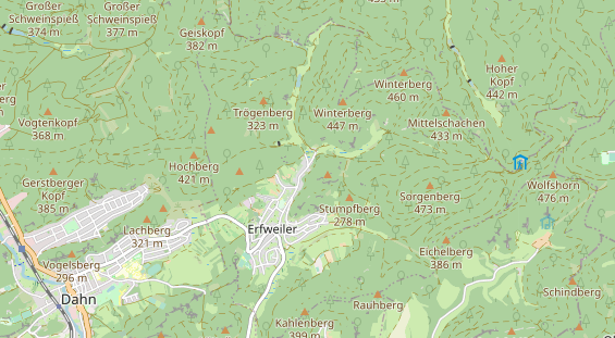 Hundehotel auf Karte