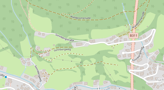 Hundehotel auf Satellitenbild