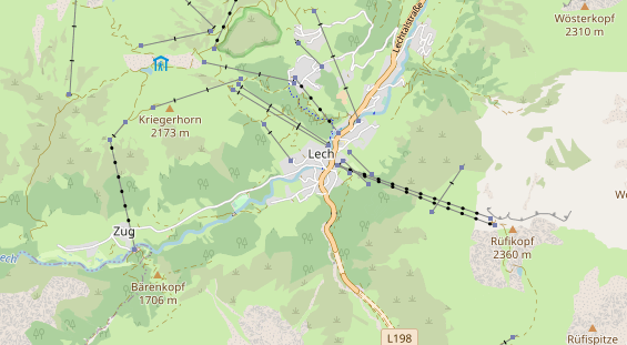 Hundehotel auf Karte