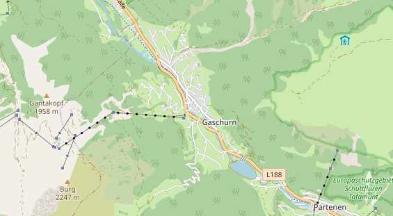 Hundehotel auf Karte