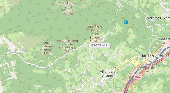 Hundehotel auf Karte