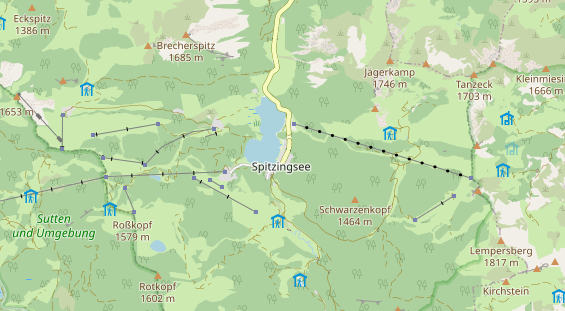 Hundehotel auf Karte