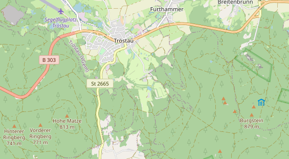 Hundehotel auf Karte