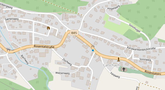 Hundehotel auf Satellitenbild