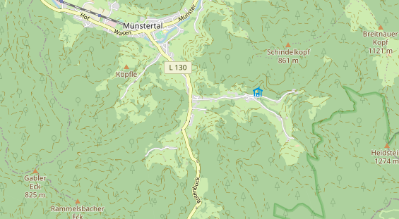 Hundehotel auf Karte