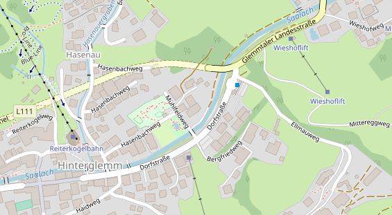 Hundehotel auf Satellitenbild