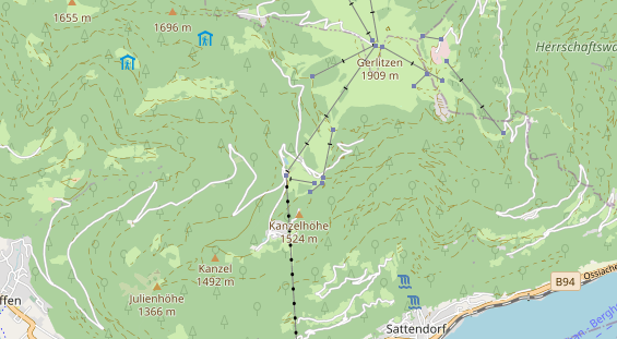 Ferienhaus auf Karte