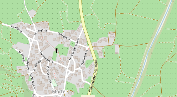 Hundehotel auf Satellitenbild