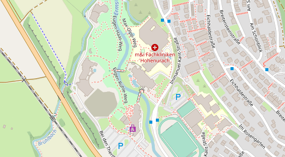 Hundehotel auf Satellitenbild