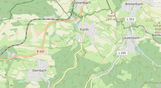 Hundehotel auf Karte