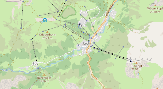 Hundehotel auf Karte