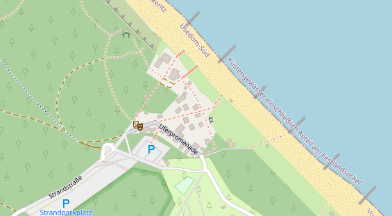 Ferienhaus auf Satellitenbild