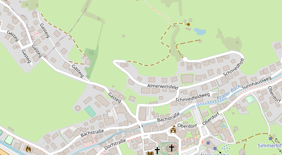 Hundehotel auf Satellitenbild