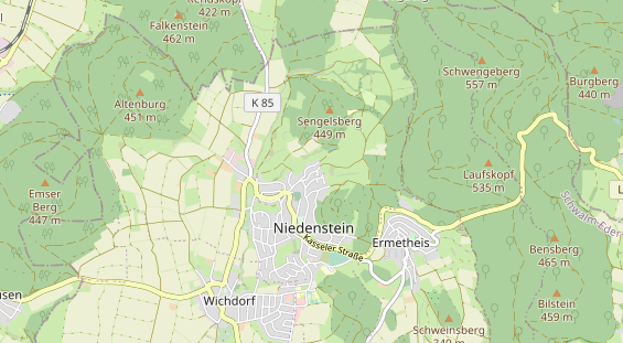 Hundehotel auf Karte