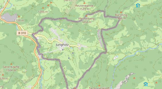 Ferienhaus auf Karte