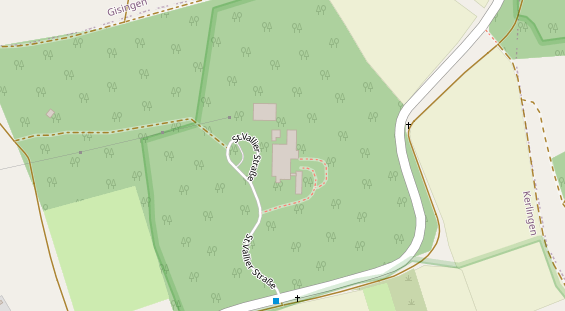 Hundehotel auf Satellitenbild