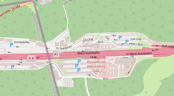 Hundehotel auf Satellitenbild