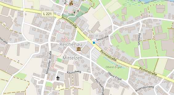 Hundehotel auf Satellitenbild