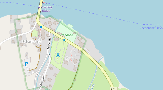 Hundehotel auf Satellitenbild