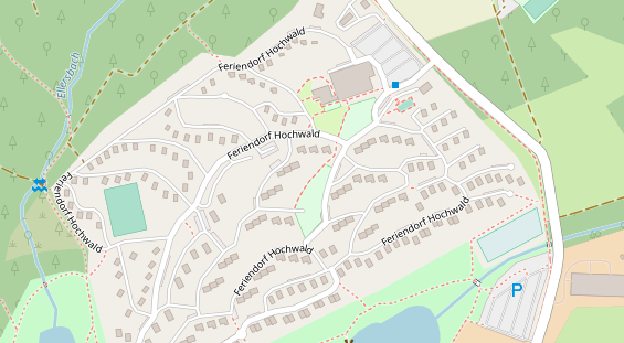 Hundehotel auf Satellitenbild