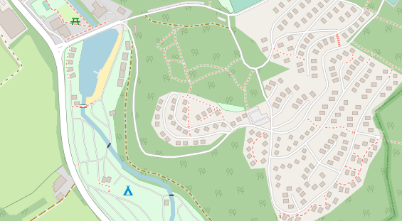 Hundehotel auf Satellitenbild