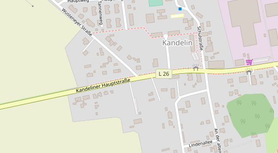 Ferienhaus auf Satellitenbild