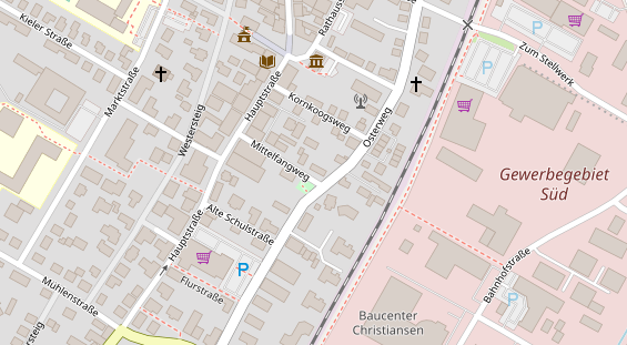 Ferienhaus auf Satellitenbild