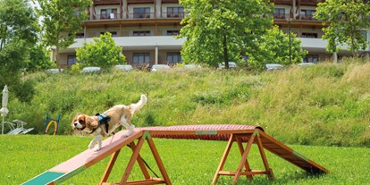Hundehotel - Hundewiese: eingezäunt - Bad Tatzmannsdorf - Urlaub mit Hund im Larimar - Hotel & Spa Larimar****S