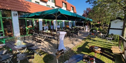 Hundehotel - Umgebungsschwerpunkt: am Land - Brandenburg Süd - Sonnenterrasse  - Best Western Spreewald Hotel