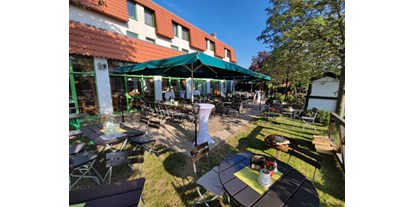 Hundehotel - Umgebungsschwerpunkt: Fluss - Brandenburg Süd - Sonnenterrasse  - Best Western Spreewald Hotel