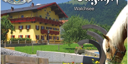 Hundehotel - keine Leinenpflicht im Hotel - Strub - Familien- und hundefreundlicher Reiterhof in Walchsee/Tirol - Reitanlage & Ferienwohnungen Dagnhof