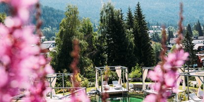 Hundehotel - Pools: Innenpool - PLZ 87642 (Deutschland) - Naturbadeteich Sommer - Alpin Resort Sacher