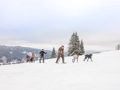 Hundehotel - Doggies: 6 Doggies - Sankt Oswald-Riedlhütte - Schneeschuhwanderung mit Hund - Hunderesort Waldeck