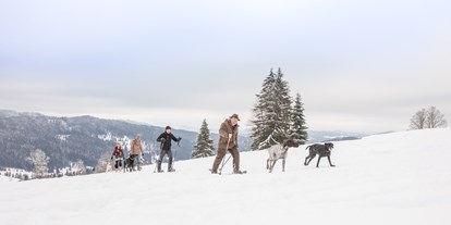 Hundehotel - Bademöglichkeit für Hunde - Bayern - Schneeschuhwanderung mit Hund - Hunderesort Waldeck