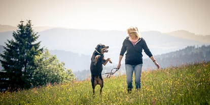 Hundehotel - Hundewiese: nicht eingezäunt - Auf der Auslaufwiese - Hunderesort Waldeck